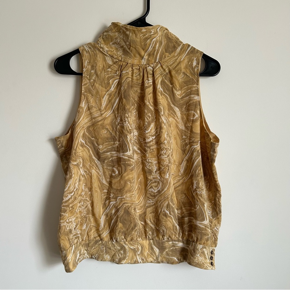 High Neck Silk Blouse